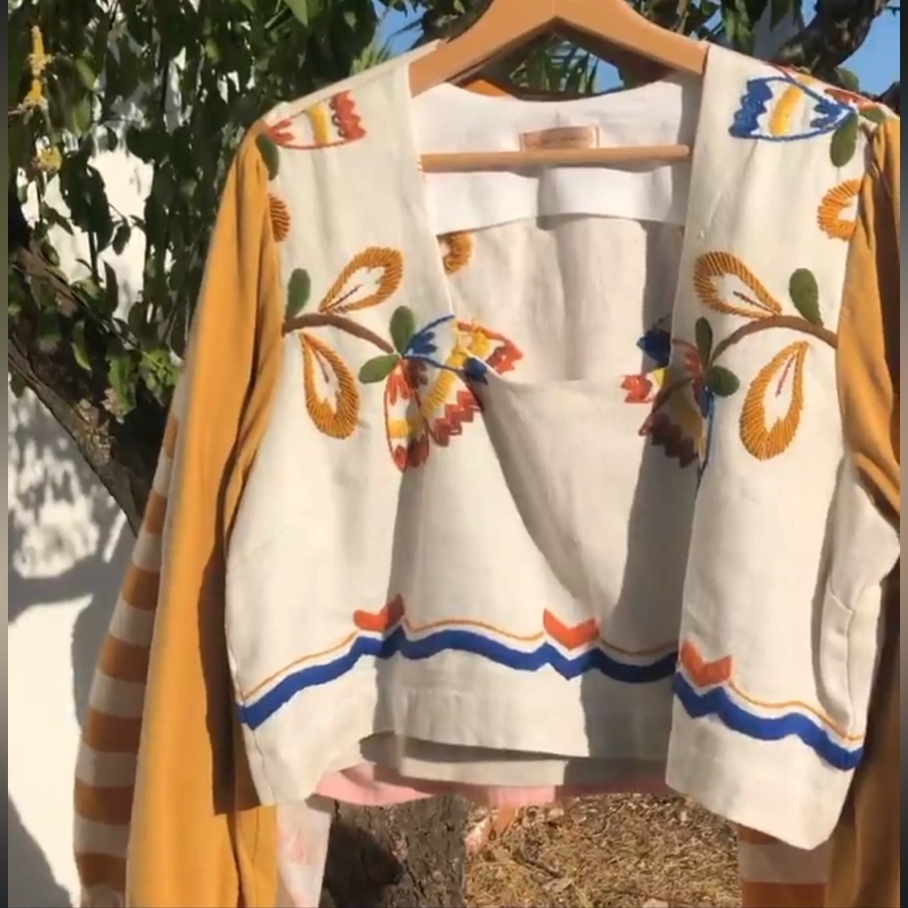 For Love Of The Moon Wear Your Values Floral Embroidered Top
